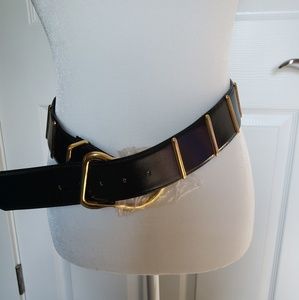 Magid black leather belt
